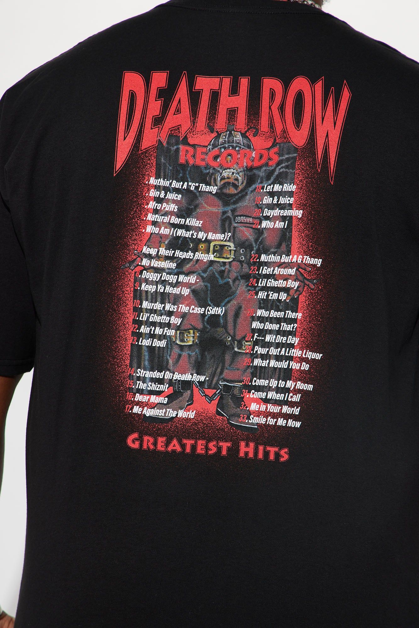 Death Row Records Hits Short Sleeve Tee - Black sold by Fashion Nova product image thumbnail 9