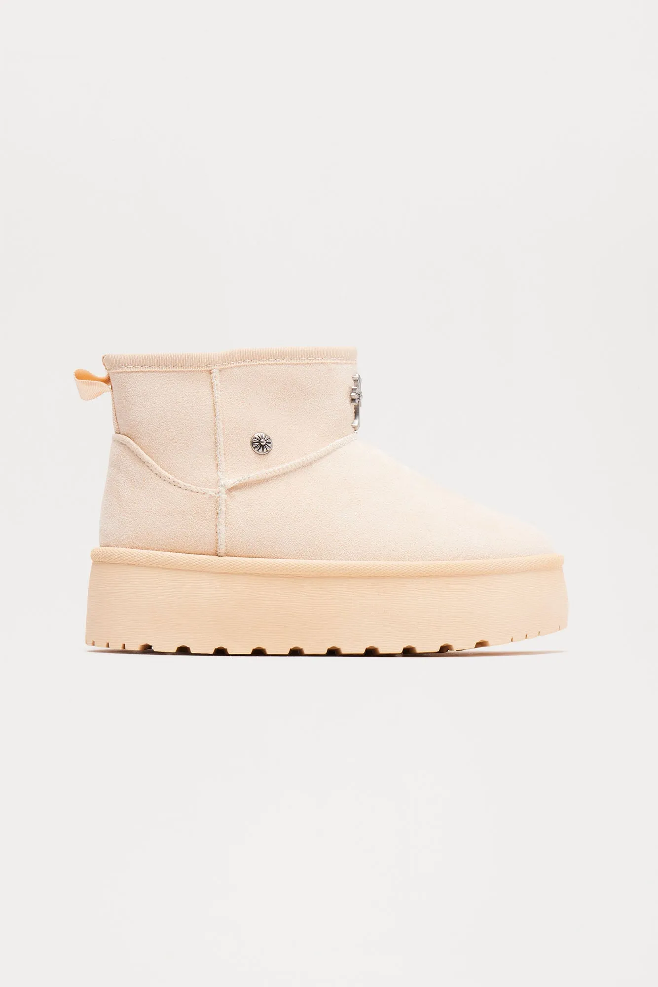 Brooke Platform Booties - Cream sold by Fashion Nova