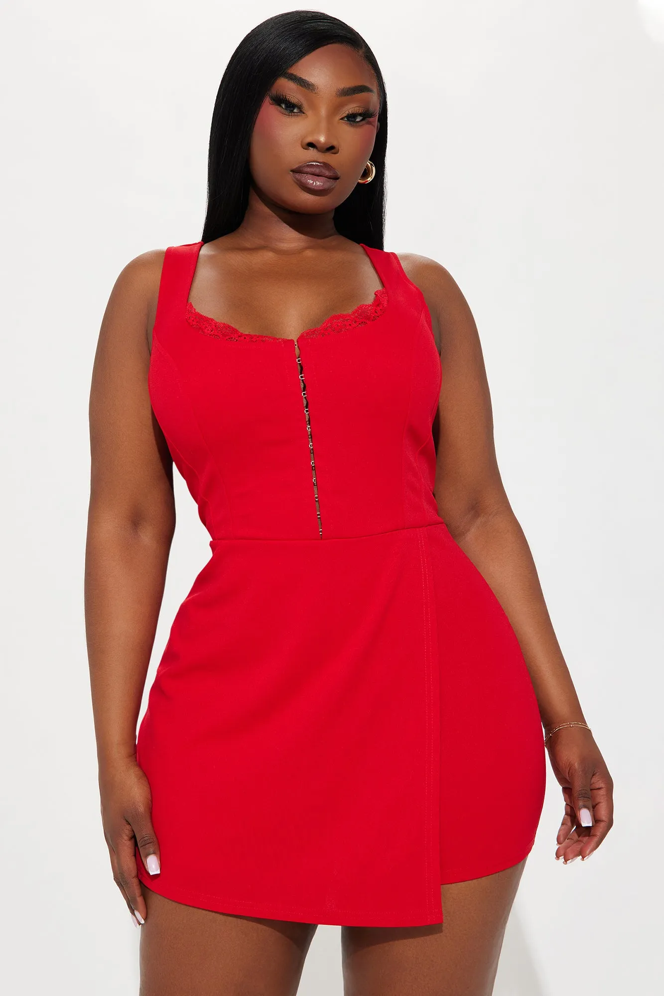Feel My Needs Romper - Red sold by Fashion Nova product image thumbnail 5