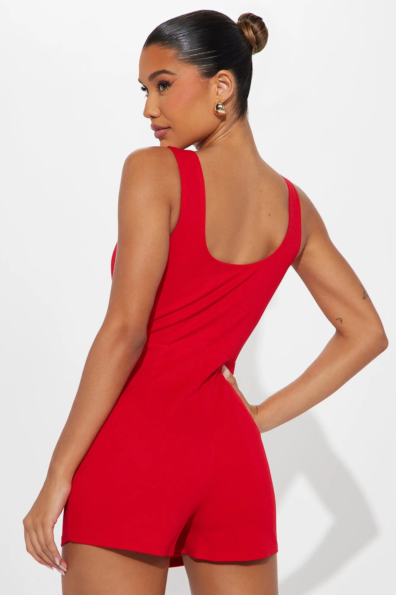 Feel My Needs Romper - Red sold by Fashion Nova product image thumbnail 2