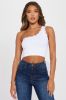 Timeless One Shoulder Top - White sold by Fashion Nova