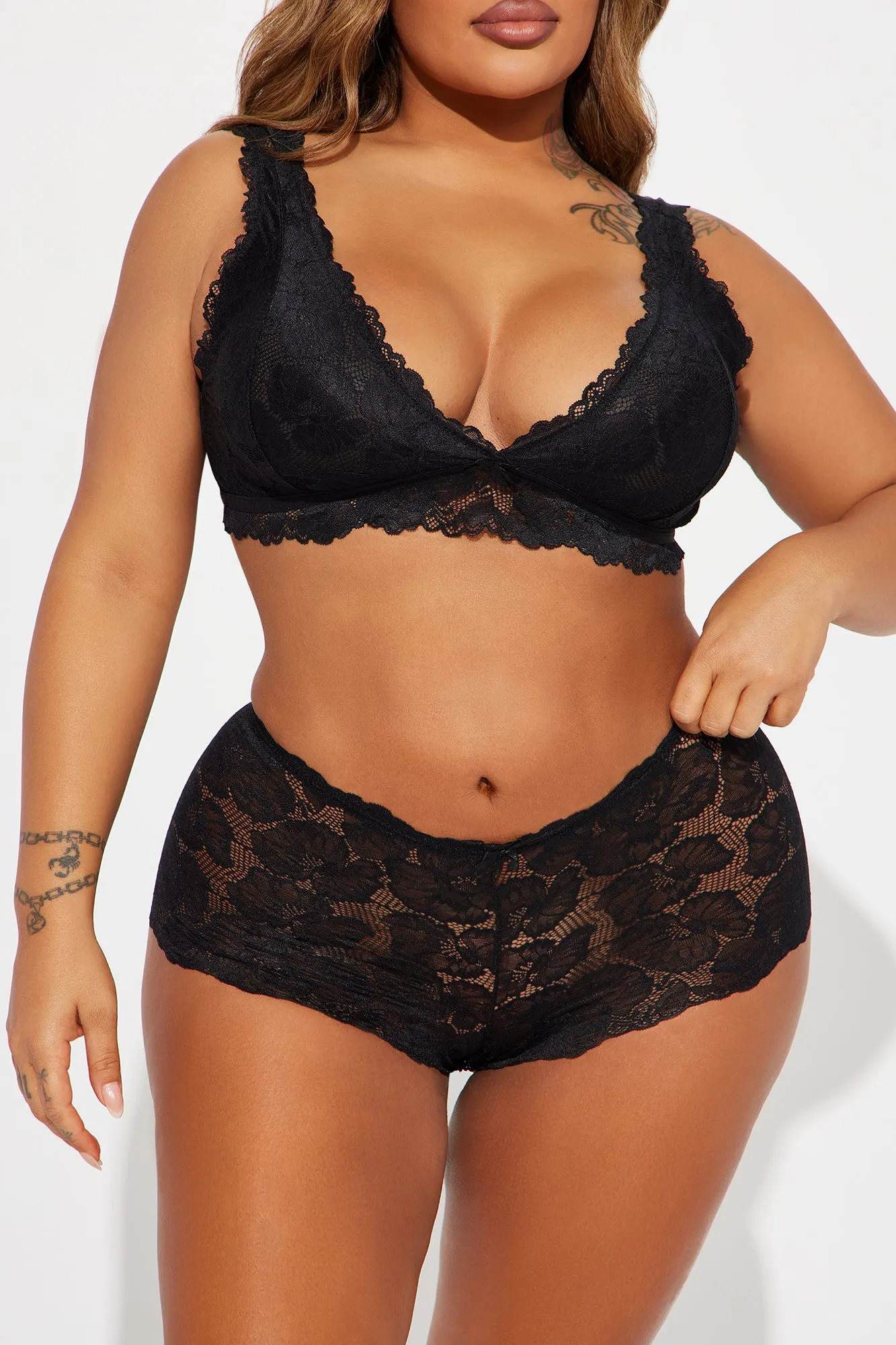 Sensual Moments Lace 2 Piece Set - Black sold by Fashion Nova product image thumbnail 5