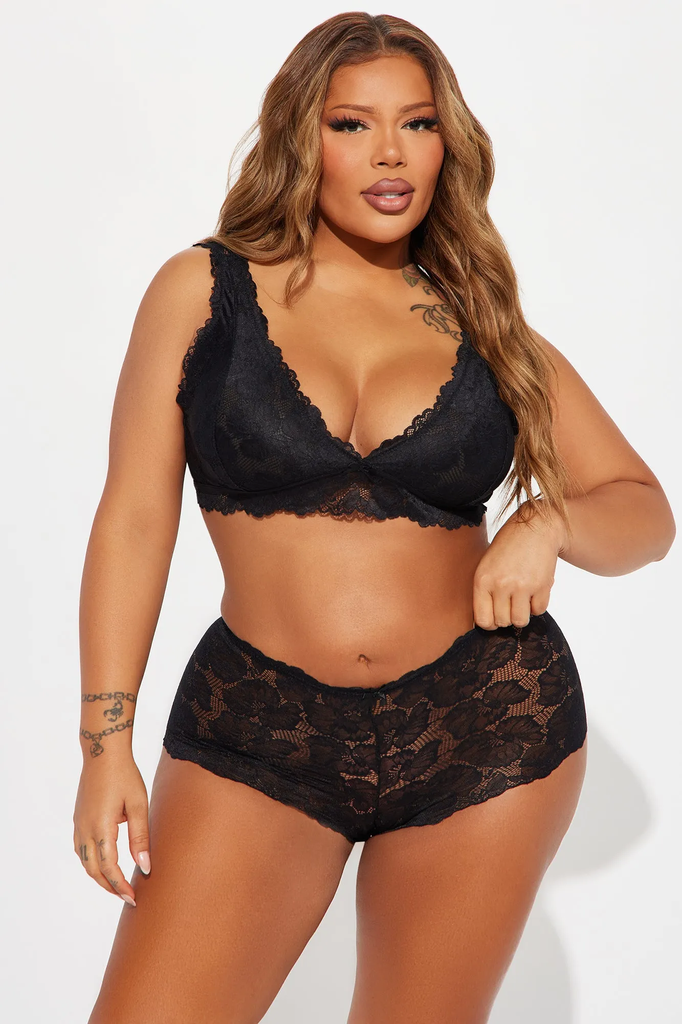 Sensual Moments Lace 2 Piece Set - Black sold by Fashion Nova product image thumbnail 4