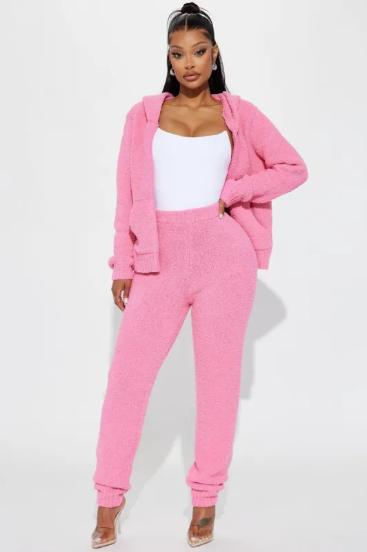 Always Extra Cozy Pant Set - Pink sold by Fashion Nova