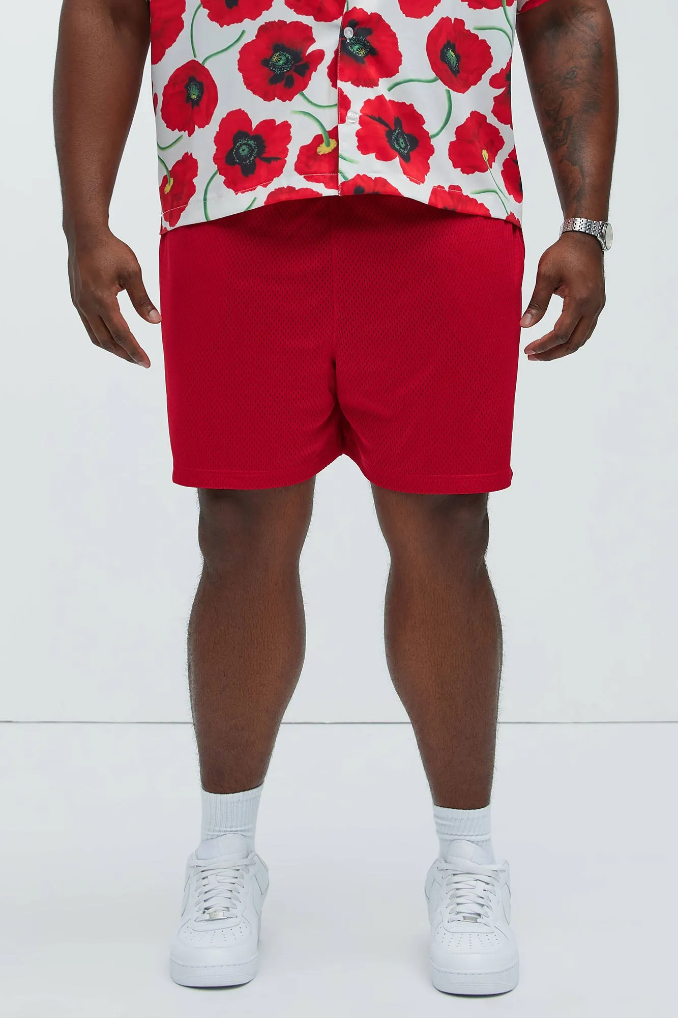 Ronnie Mesh Shorts - Red sold by Fashion Nova product image thumbnail 5