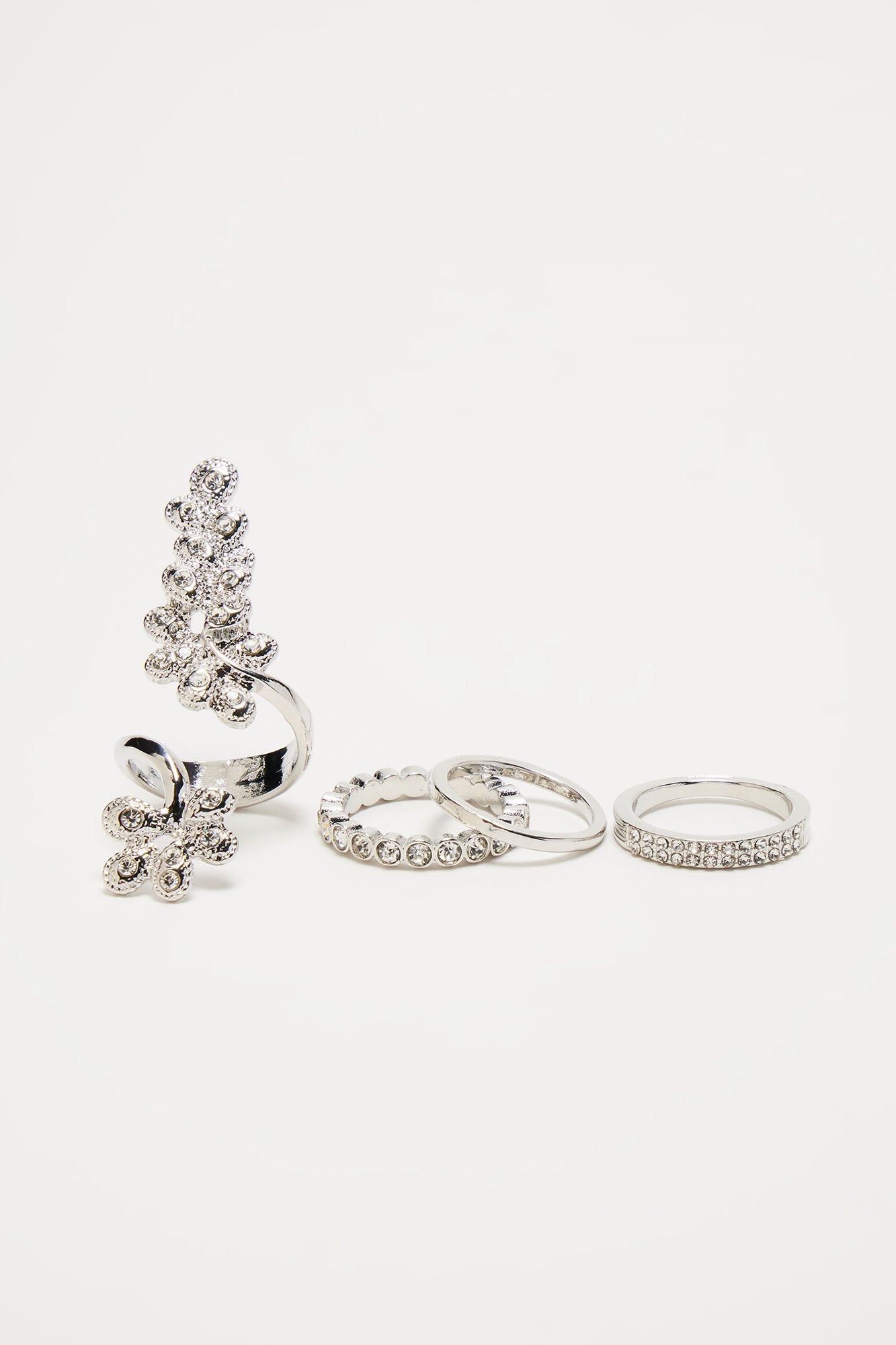 Cocktail Vibes Ring Set - Silver sold by Fashion Nova product image thumbnail 3