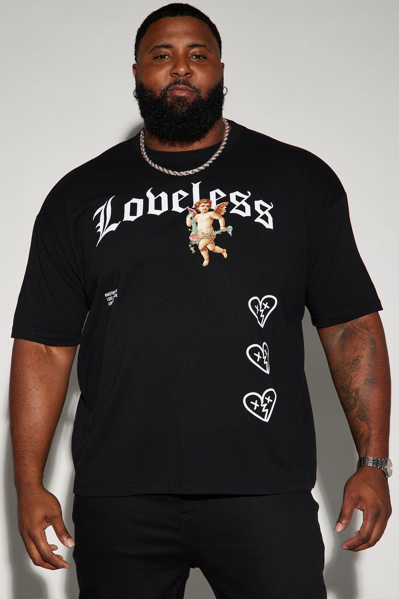 Loveless Drip Short Sleeve Tee - Black sold by Fashion Nova product image thumbnail 4