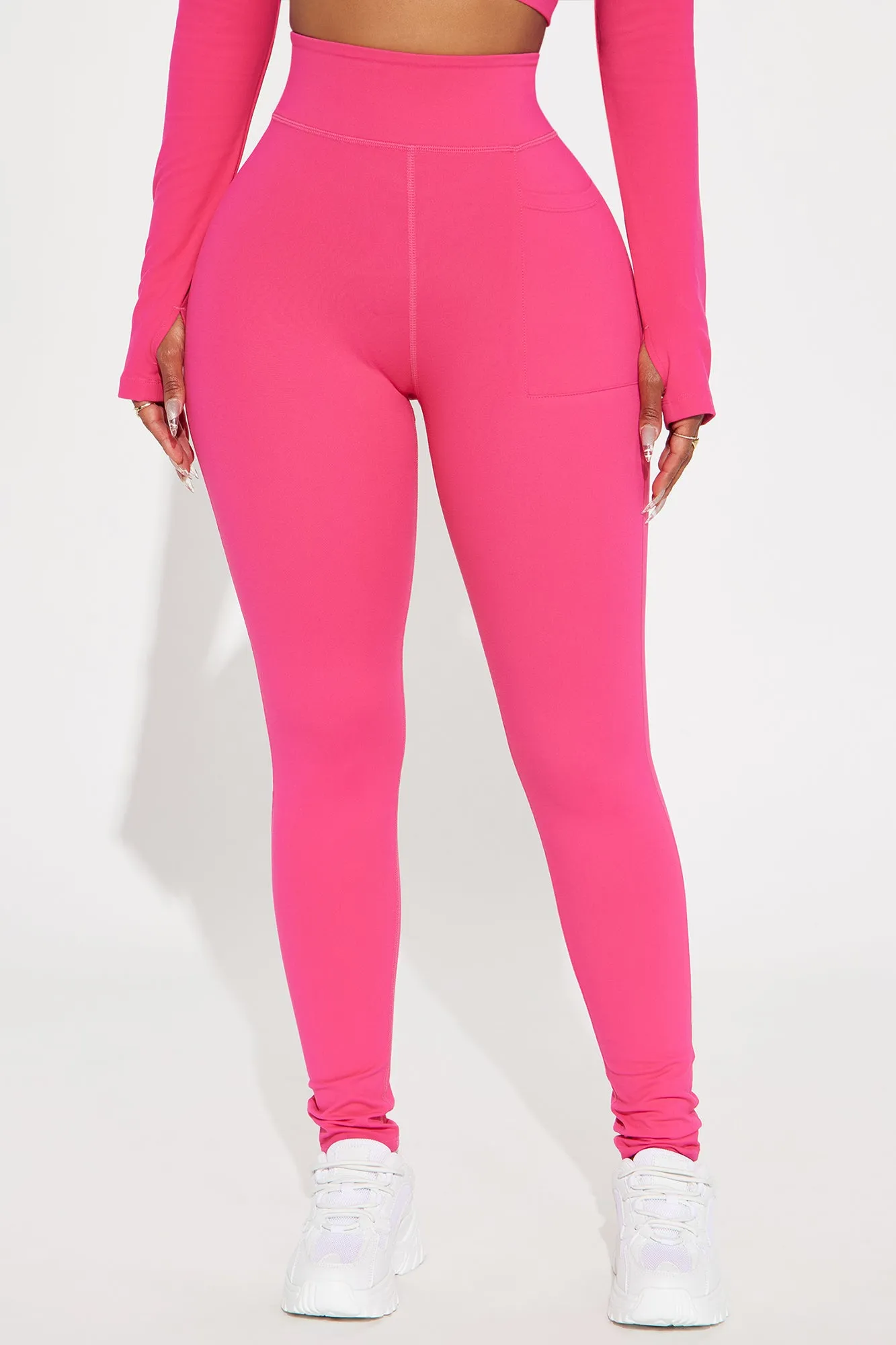 Deep Bend Super Soft Active Legging - Fuchsia sold by Fashion Nova product image thumbnail 2