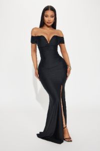 Take A Look Gown - Black sold by Fashion Nova