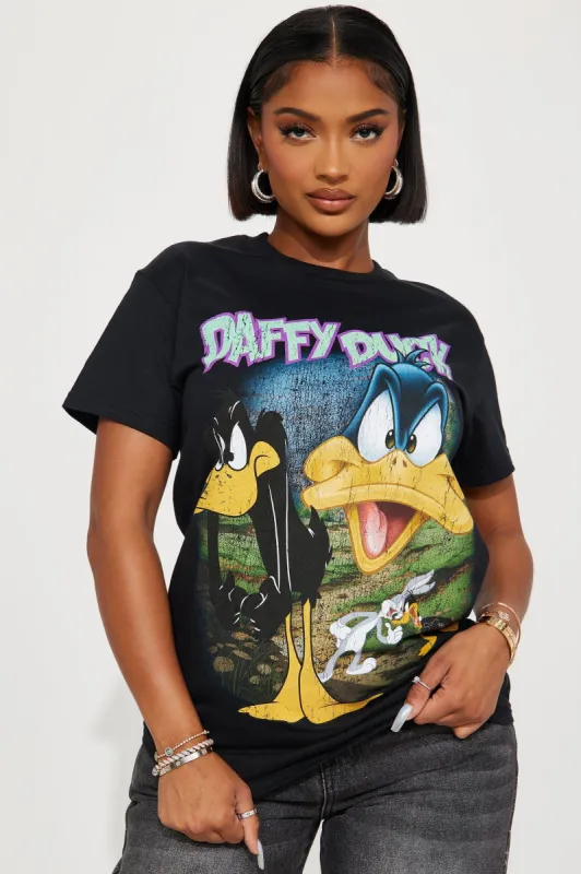 Short Temper Daffy Tshirt - Black sold by Fashion Nova