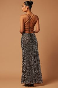 Jordyn Embellished Gown - Black sold by Fashion Nova