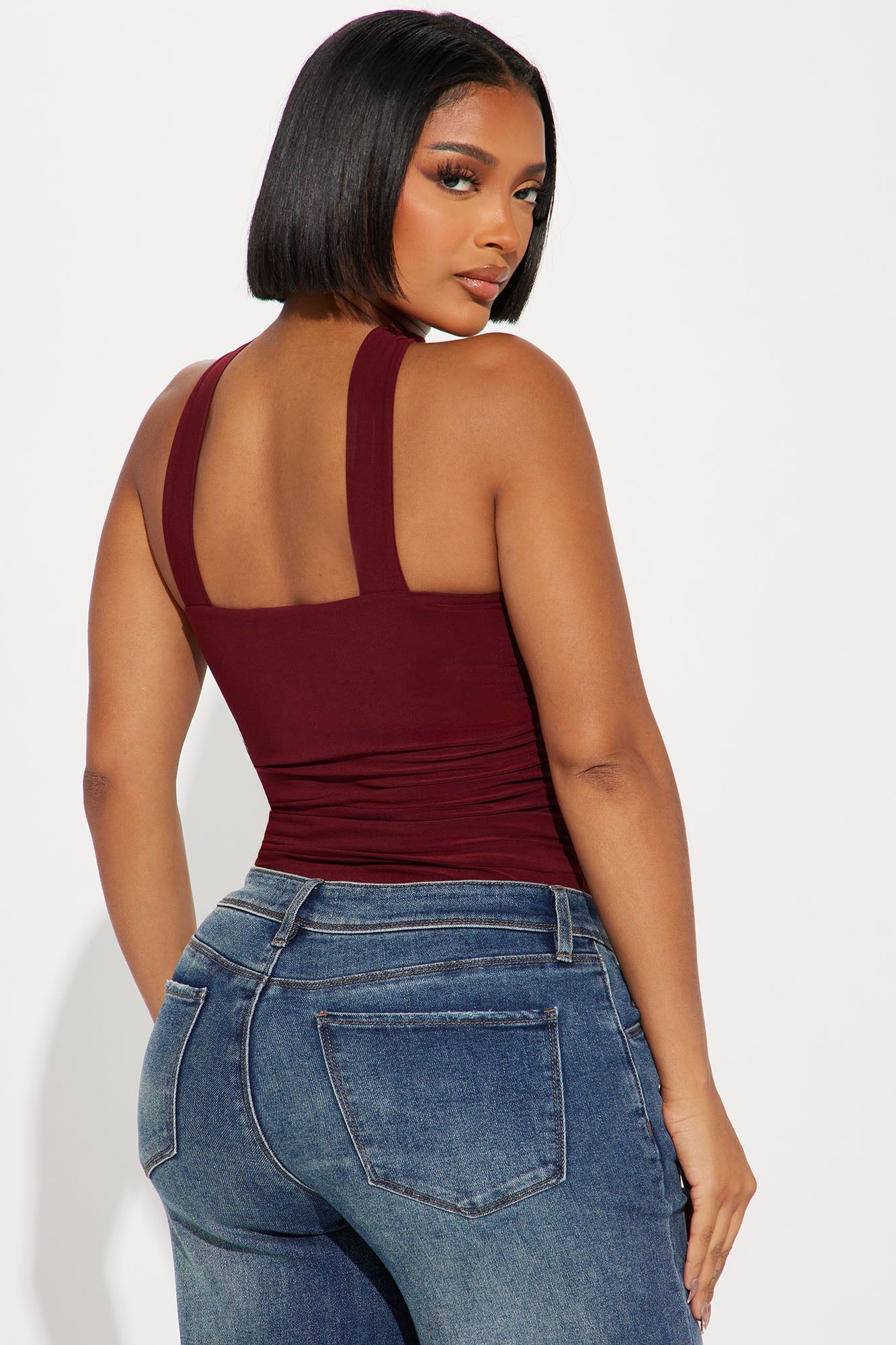 Hottest View Bodysuit - Wine sold by Fashion Nova product image thumbnail 4