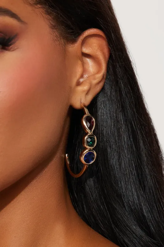 Apple Cider Earrings - Gold/combo sold by Fashion Nova