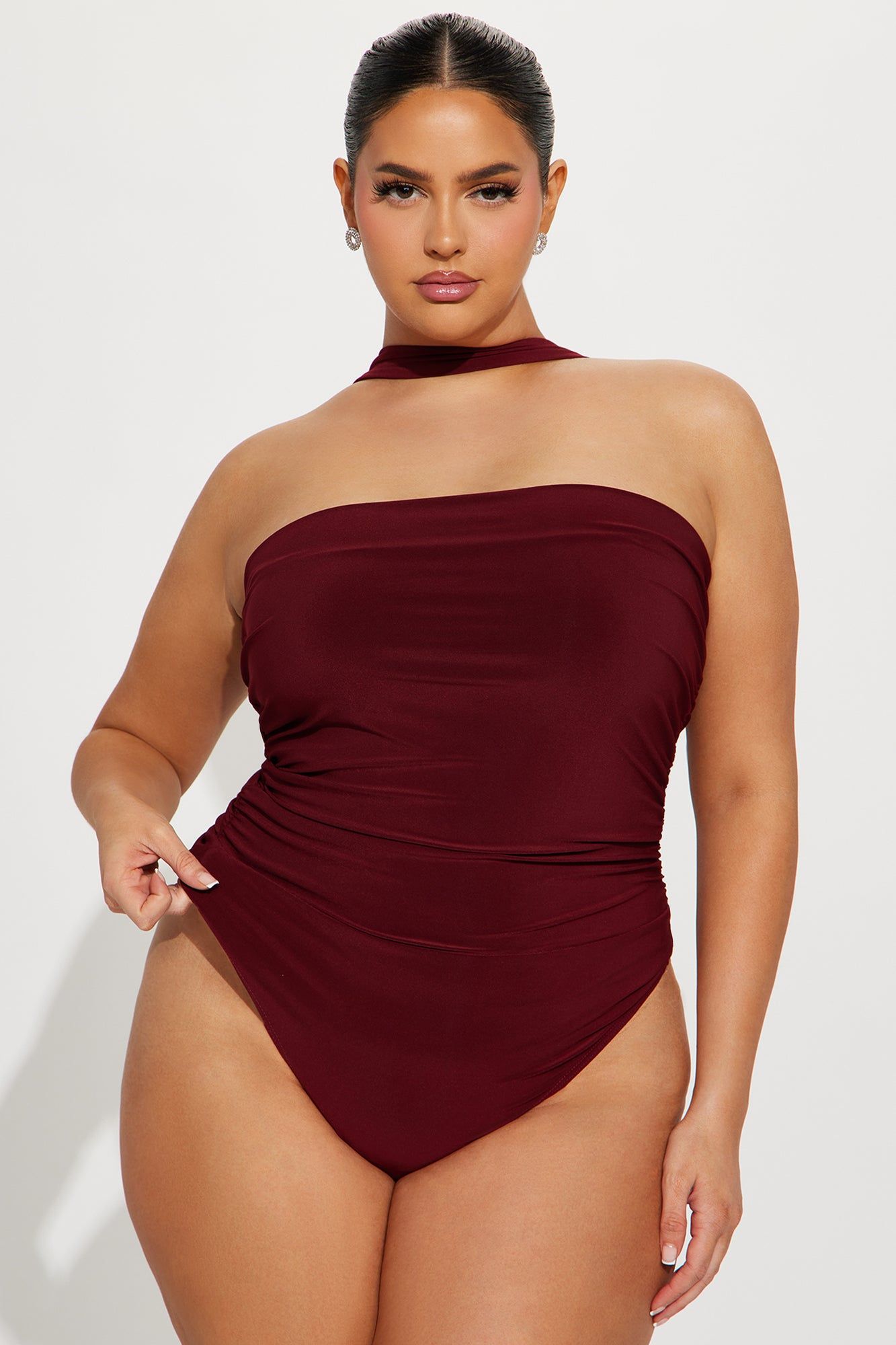 Hottest View Bodysuit - Wine sold by Fashion Nova product image thumbnail 5