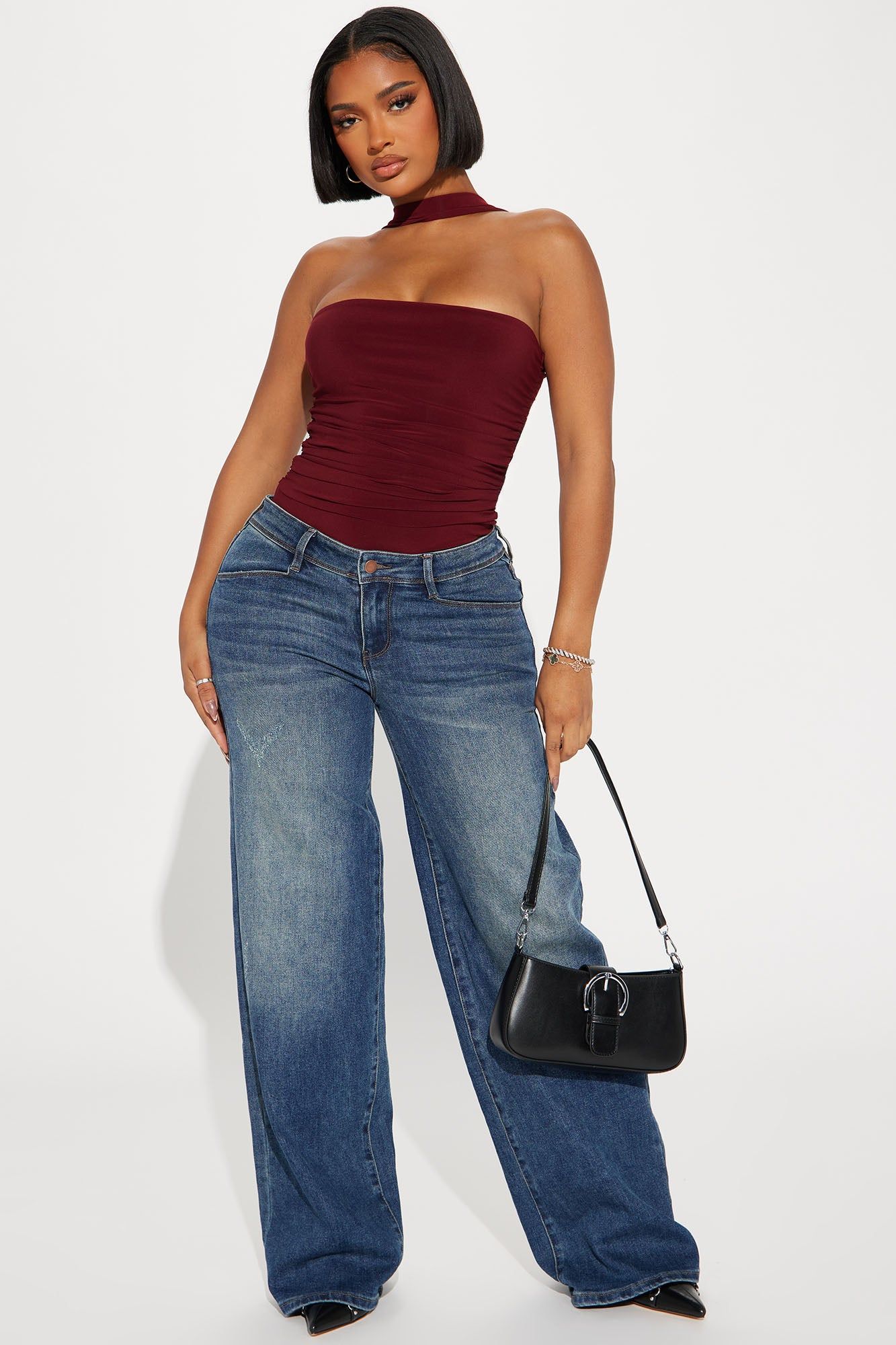 Hottest View Bodysuit - Wine sold by Fashion Nova product image thumbnail 2