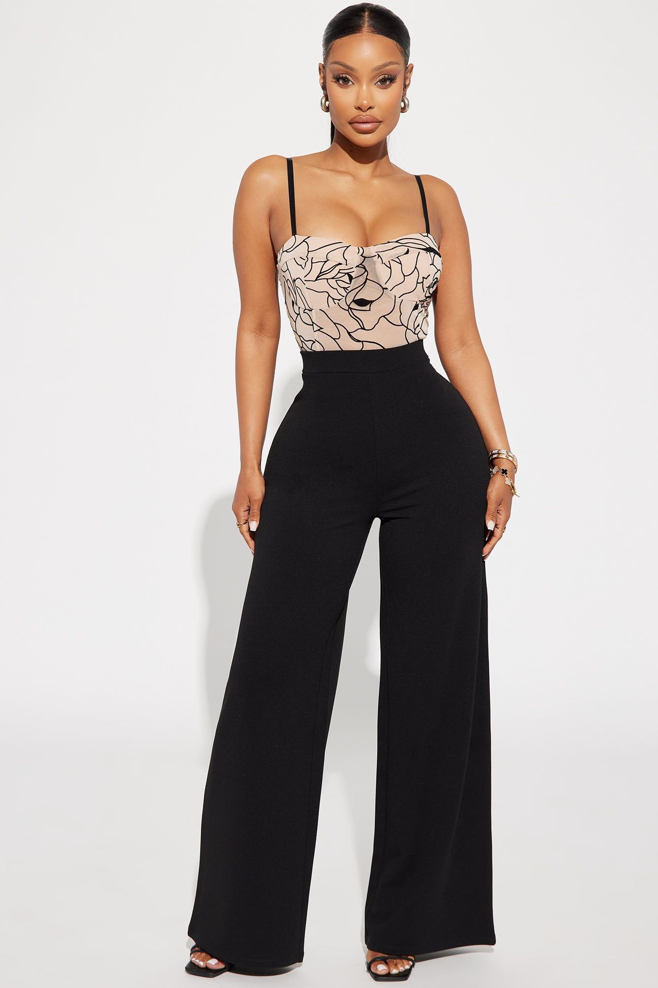 Forever Baby Wide Leg Pant - Black sold by Fashion Nova