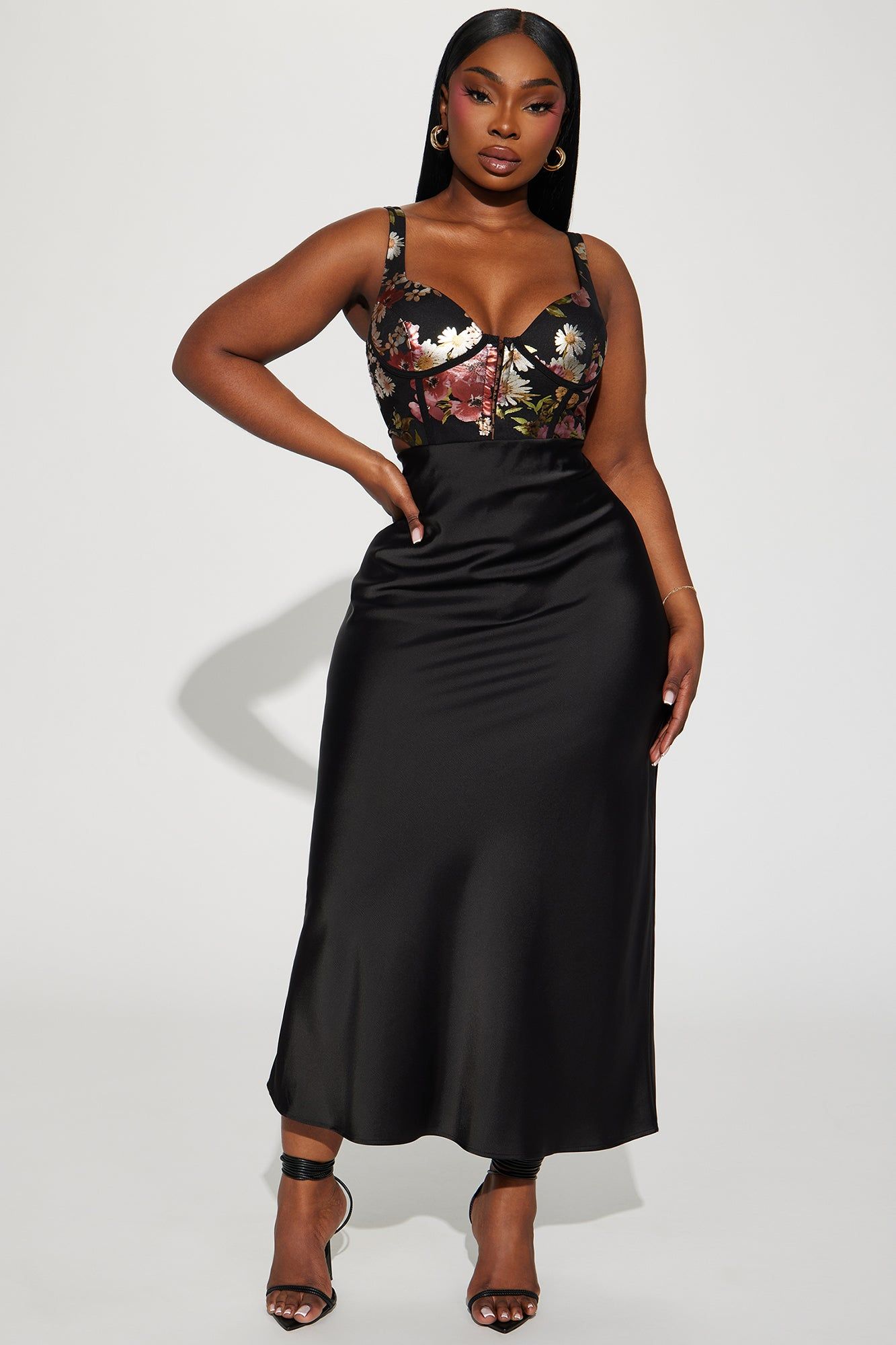 Brunch to GNO Satin Maxi Skirt - Black sold by Fashion Nova product image thumbnail 4