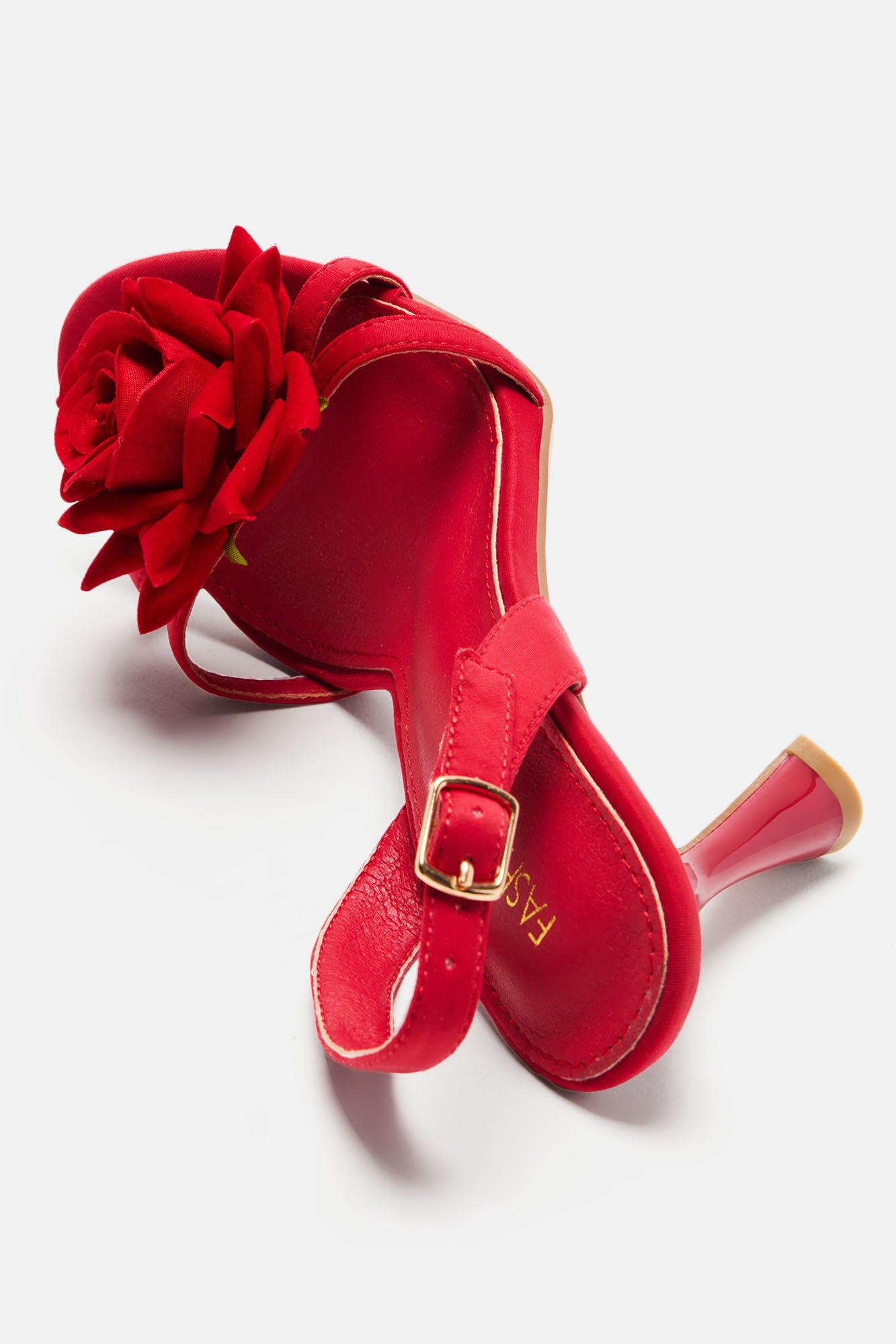 All About Flowers Heeled Sandals - Red sold by Fashion Nova product image thumbnail 5