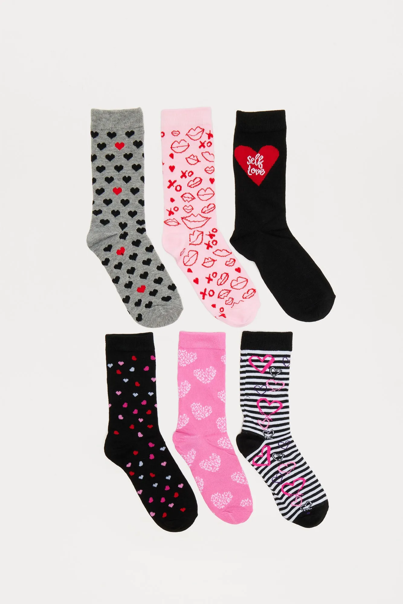 Self Love Club 6 Pack Socks - Multi Color sold by Fashion Nova product image thumbnail 2