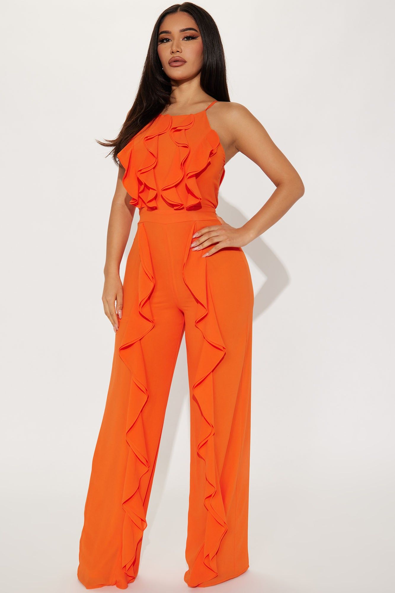 Isadora Jumpsuit - Orange sold by Fashion Nova