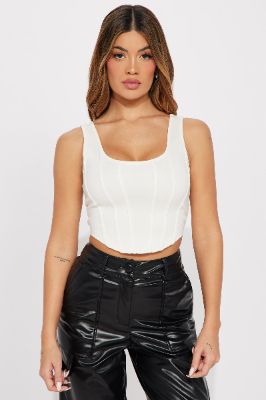 Pia Corset Top - Beige sold by Fashion Nova
