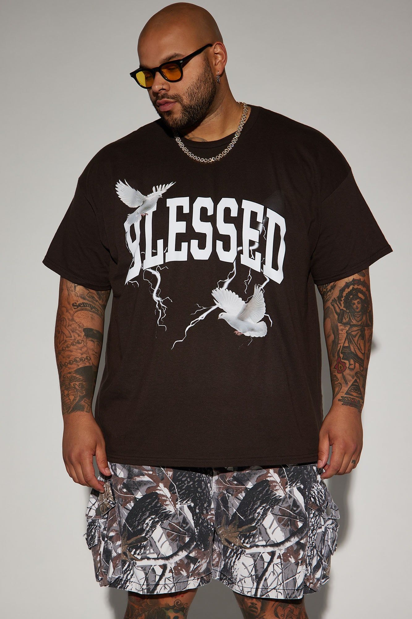 You Blessed Short Sleeve Tee - Brown sold by Fashion Nova product image thumbnail 2