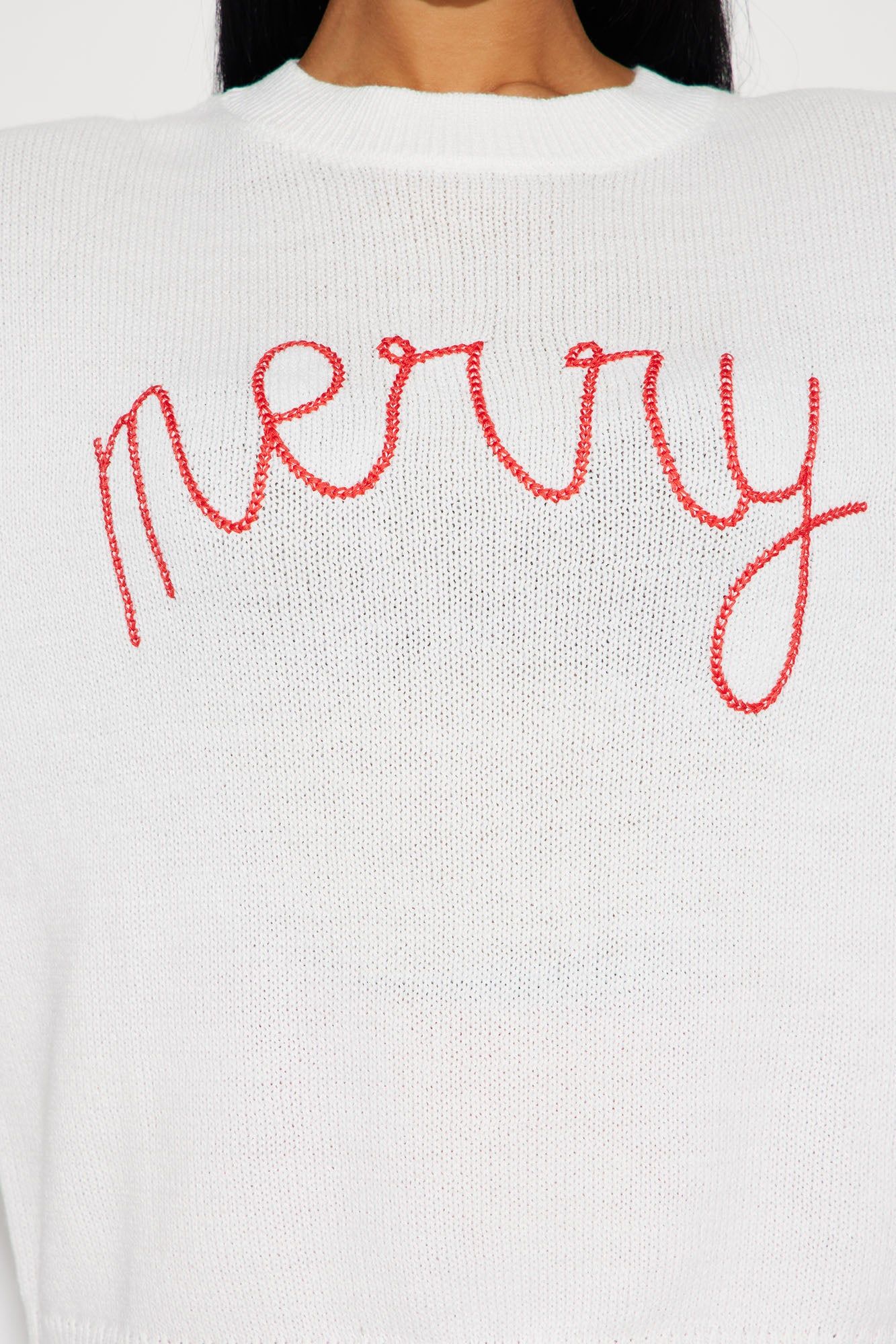 Merry Time Sweater - Off White/combo sold by Fashion Nova product image thumbnail 3
