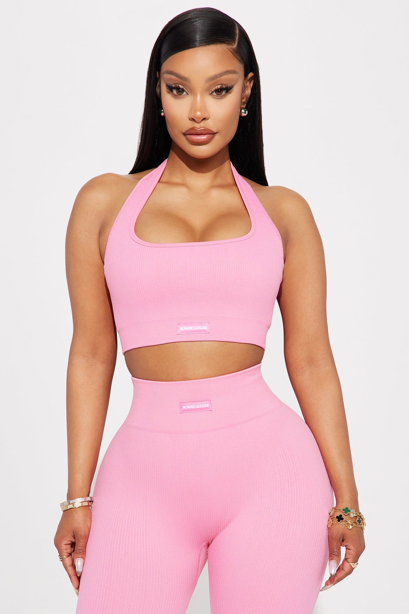 Flexibility Seamless Ribbed Sports Bra - Bubblegum sold by Fashion Nova
