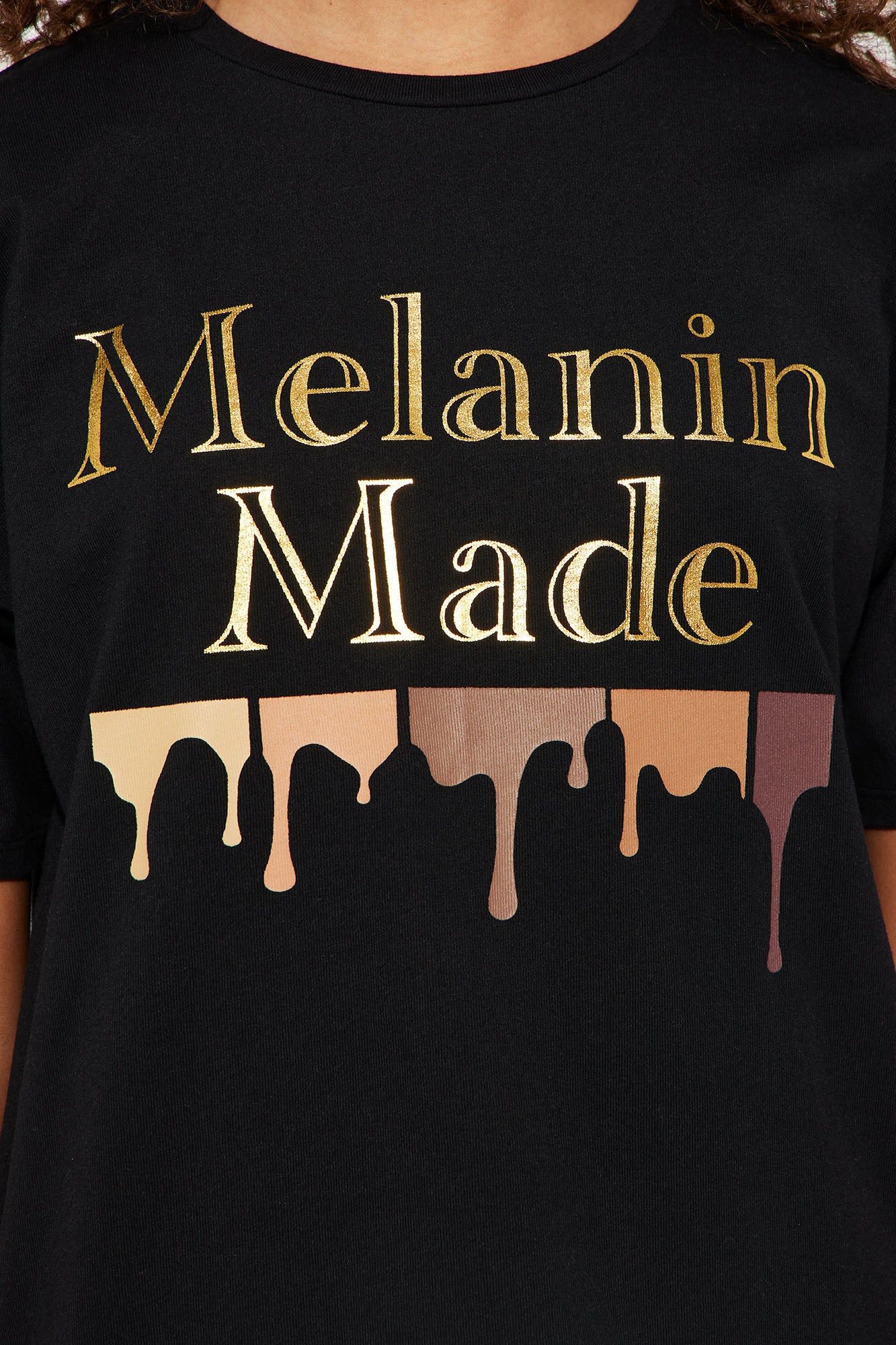 Mini Melanin Made Short Sleeve Tee - Black sold by Fashion Nova product image thumbnail 3