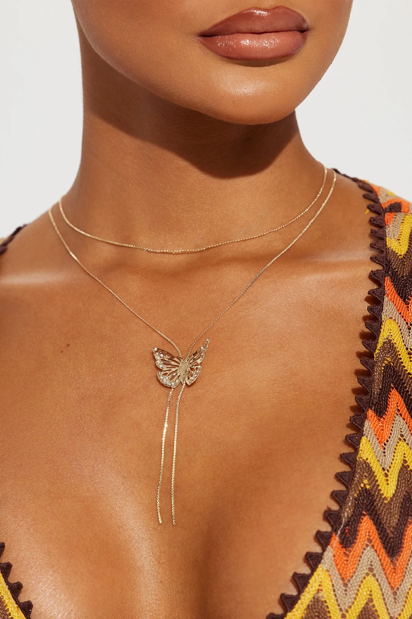 Stay With Me Butterfly Necklace - Gold sold by Fashion Nova