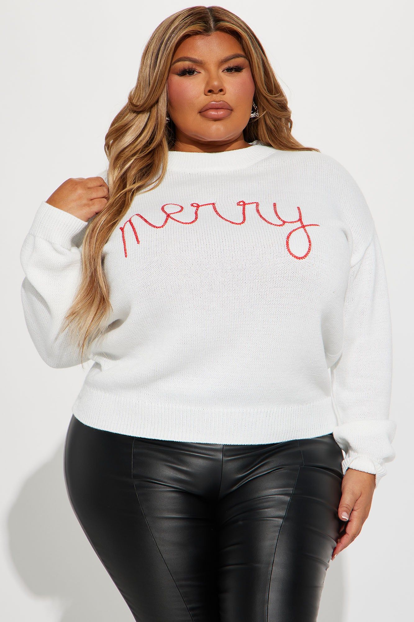 Merry Time Sweater - Off White/combo sold by Fashion Nova product image thumbnail 5