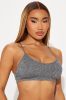 Easy Time Seamless 2 Pack Bras - Grey/combo sold by Fashion Nova