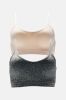 Easy Time Seamless 2 Pack Bras - Grey/combo sold by Fashion Nova