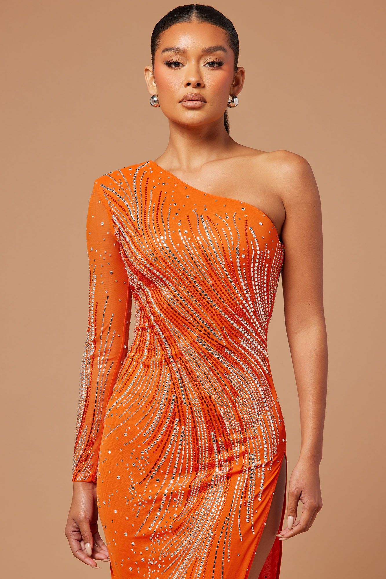 Anita Embellished Midi Dress - Orange sold by Fashion Nova product image thumbnail 2
