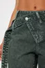 In The Archive Acid Wash Straight Leg Jeans - Olive sold by Fashion Nova