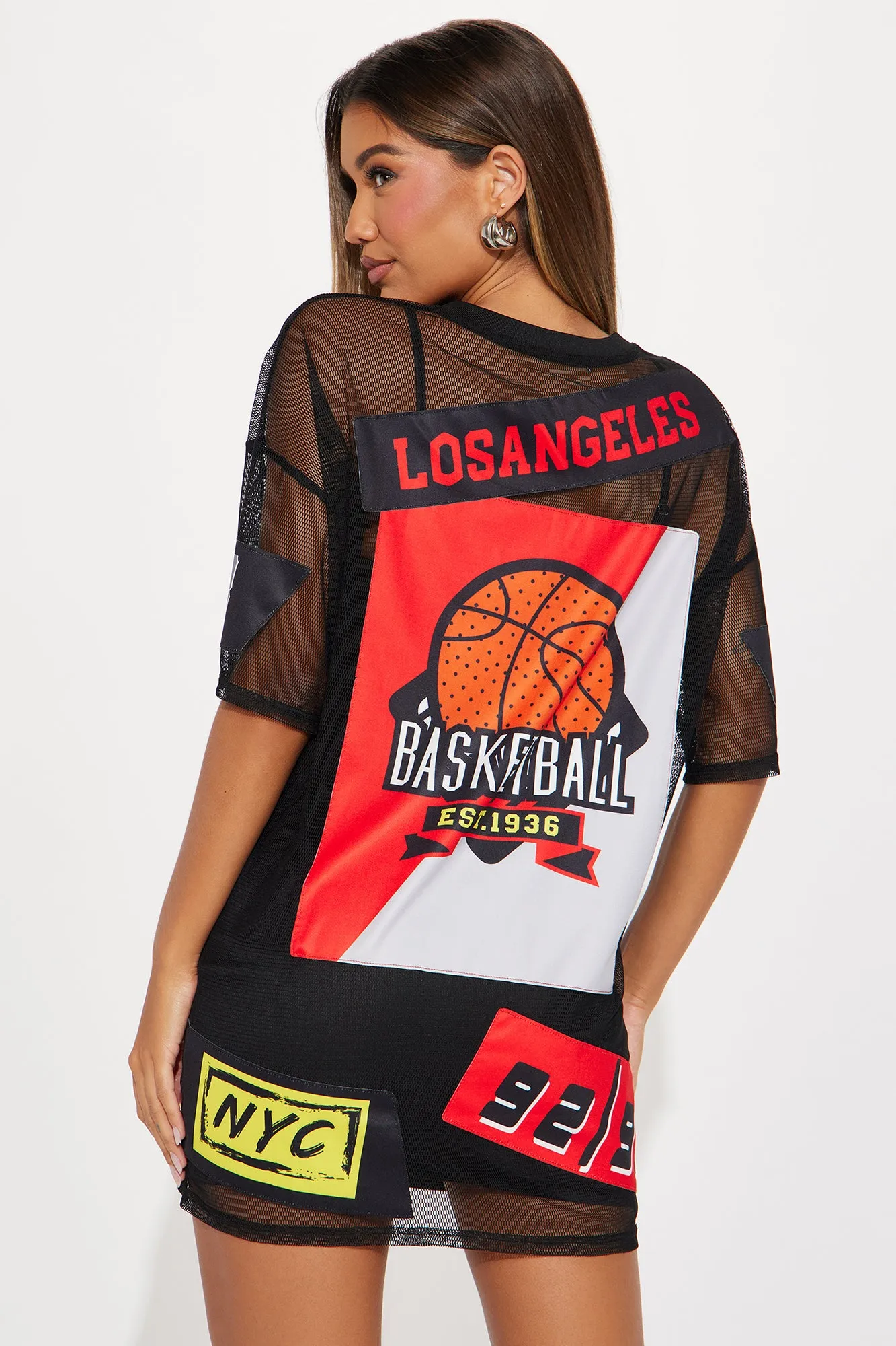 Ball is Life Mesh Mini Dress - Black sold by Fashion Nova product image thumbnail 4