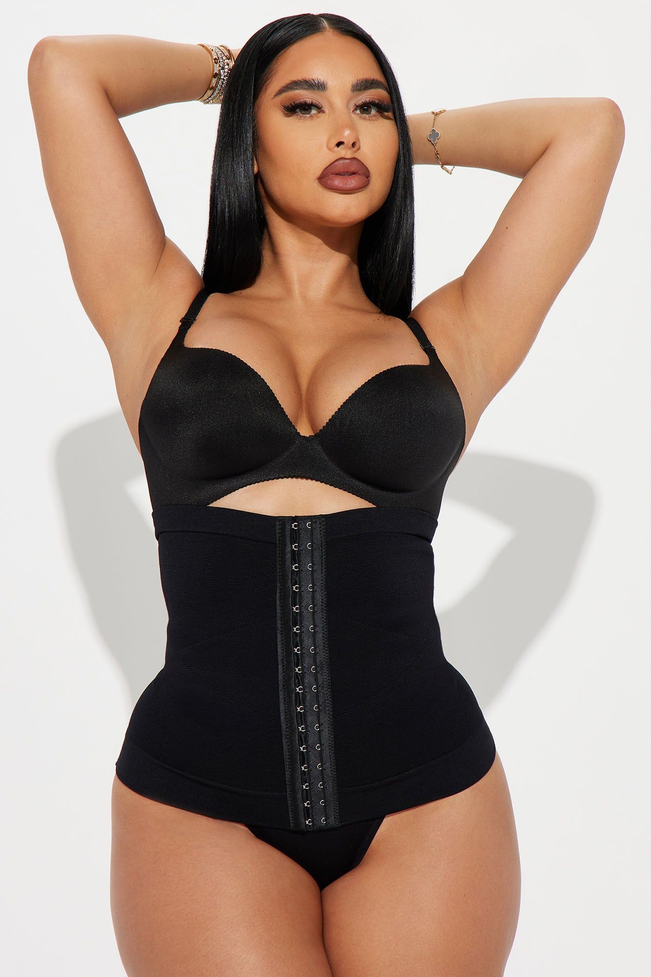 Just Like That Seamless Shapewear Waist Cincher - Black sold by Fashion Nova