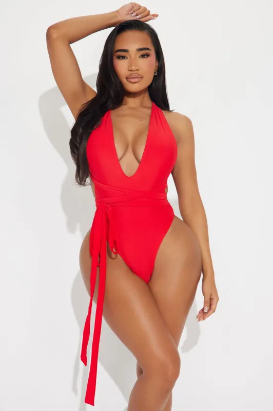 Summer Spice 1 Piece Swimsuit - Red sold by Fashion Nova