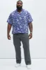 Larry Paisley Shirt - Blue/combo sold by Fashion Nova