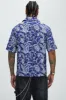 Larry Paisley Shirt - Blue/combo sold by Fashion Nova