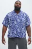 Larry Paisley Shirt - Blue/combo sold by Fashion Nova