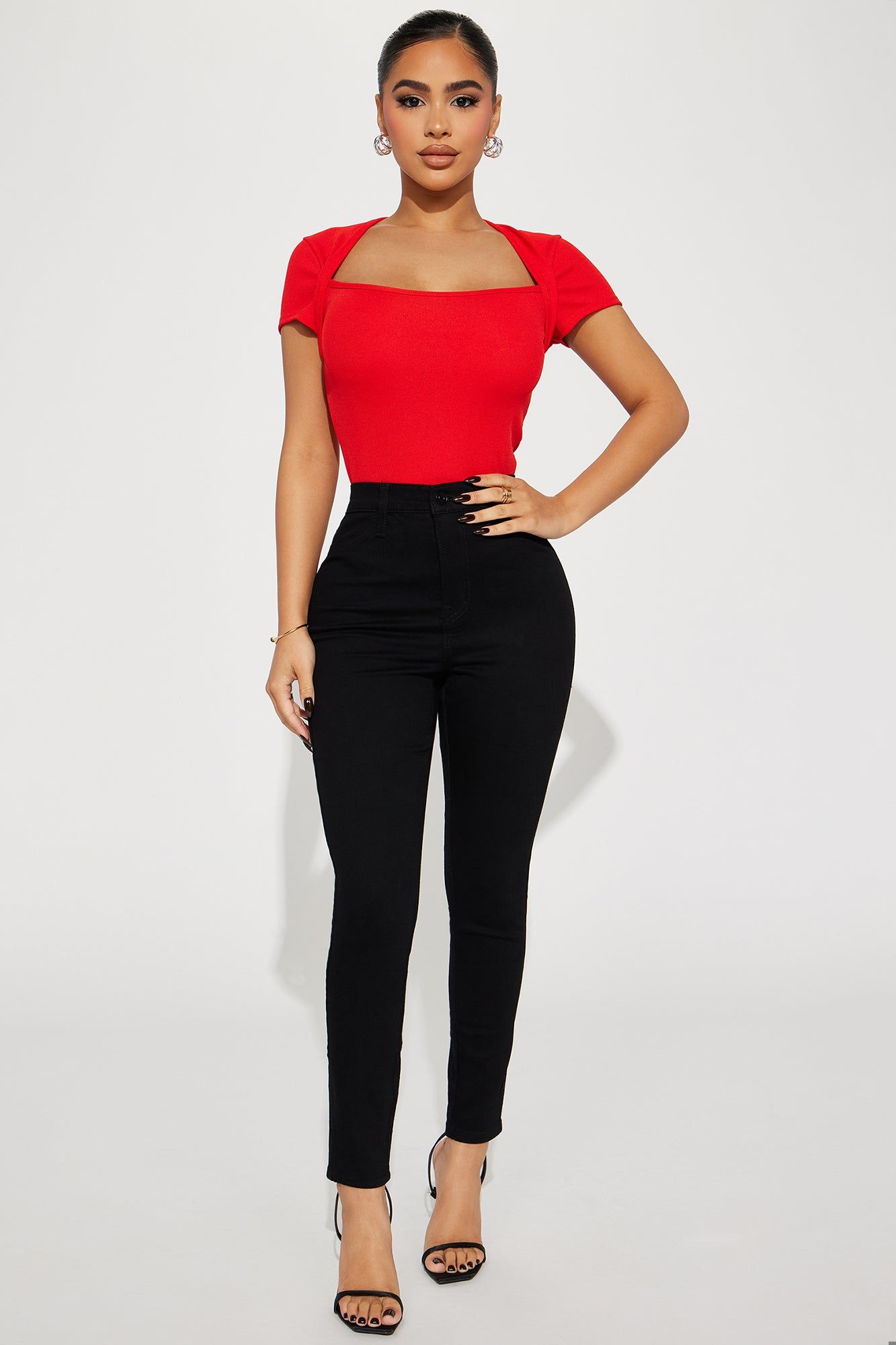Haley Ribbed Top - Red sold by Fashion Nova product image thumbnail 2