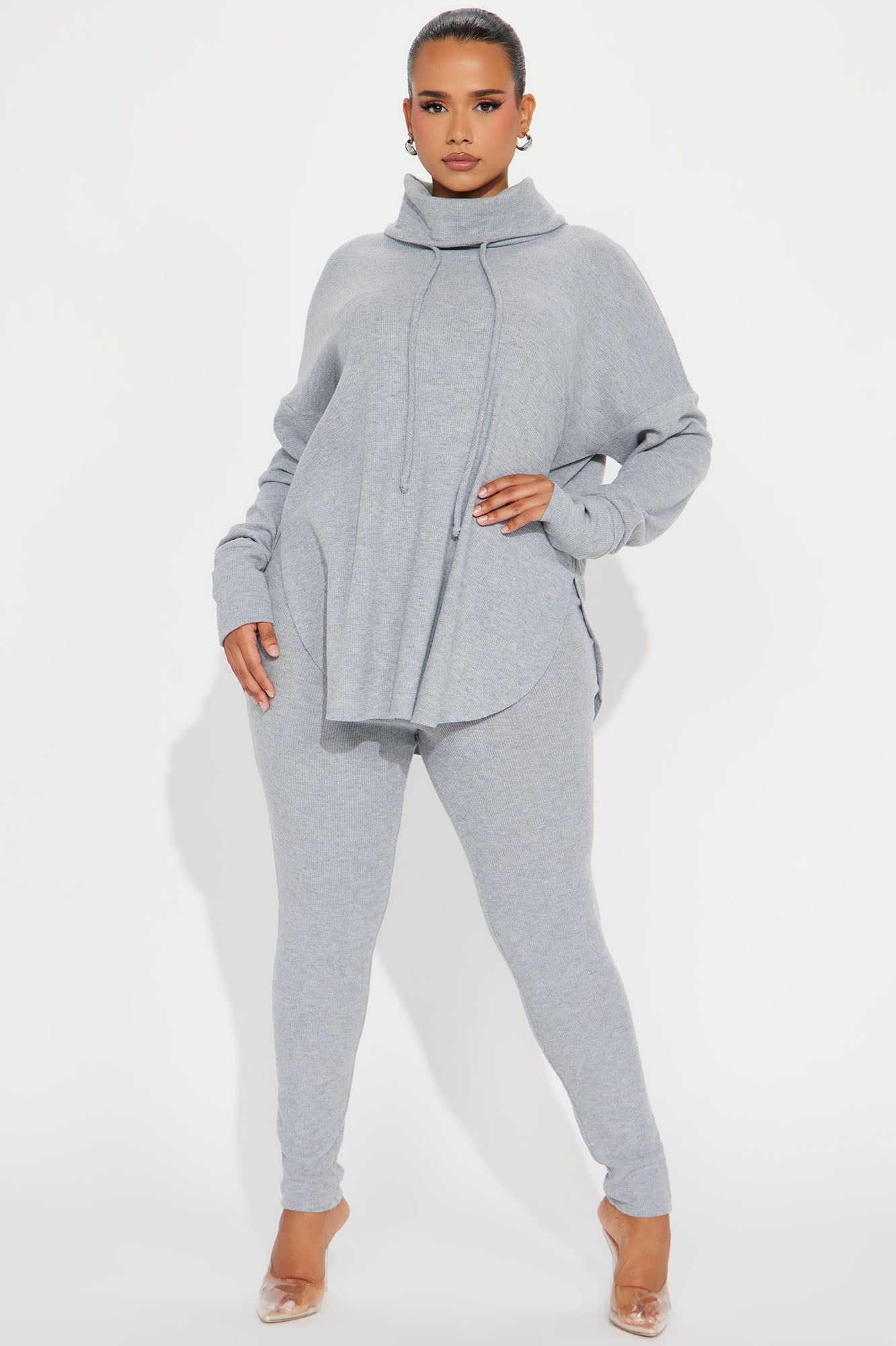 Raegan Legging Set - Heather Grey sold by Fashion Nova product image thumbnail 4