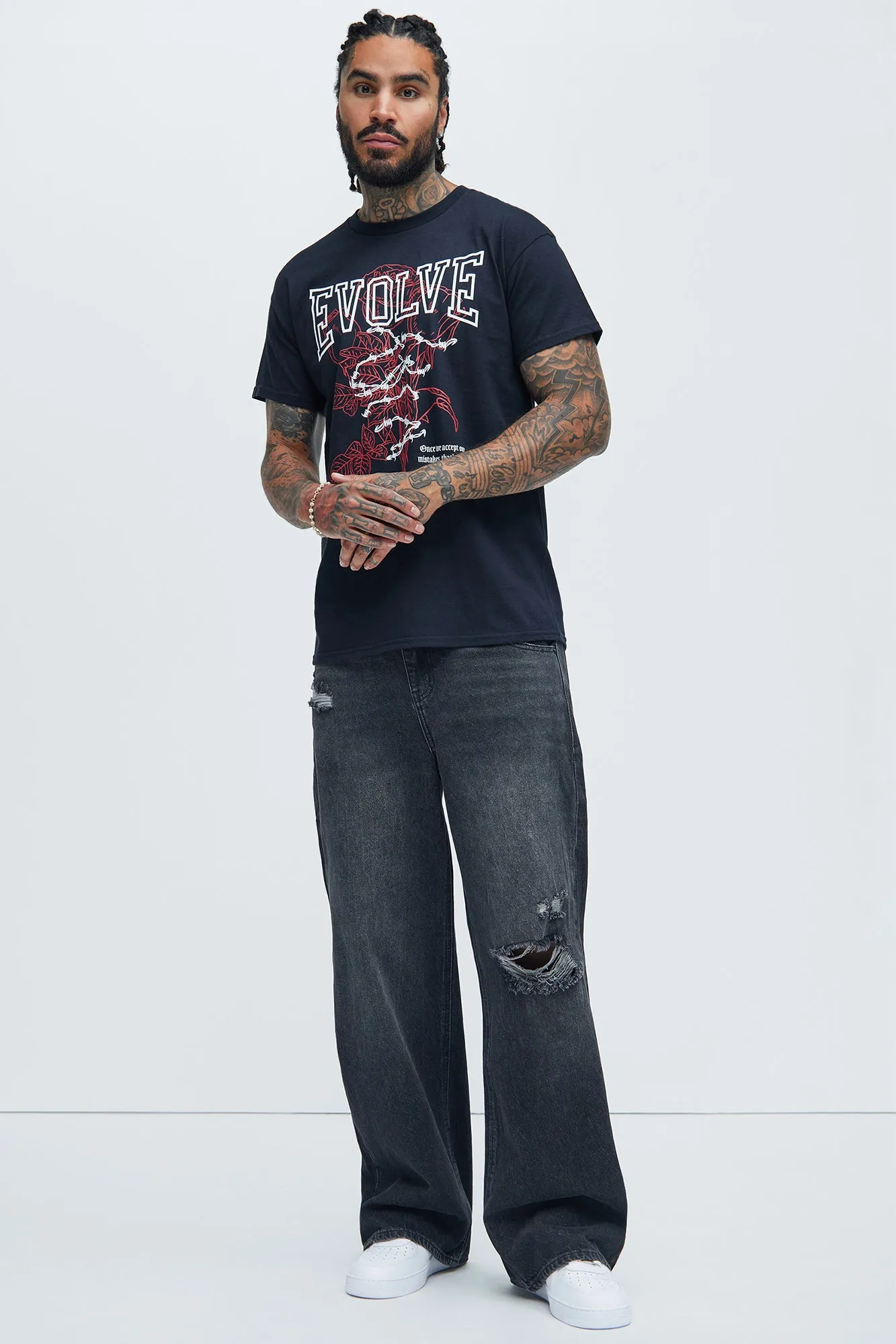 Evolve And Grow Short Sleeve Tee - Black sold by Fashion Nova product image thumbnail 2