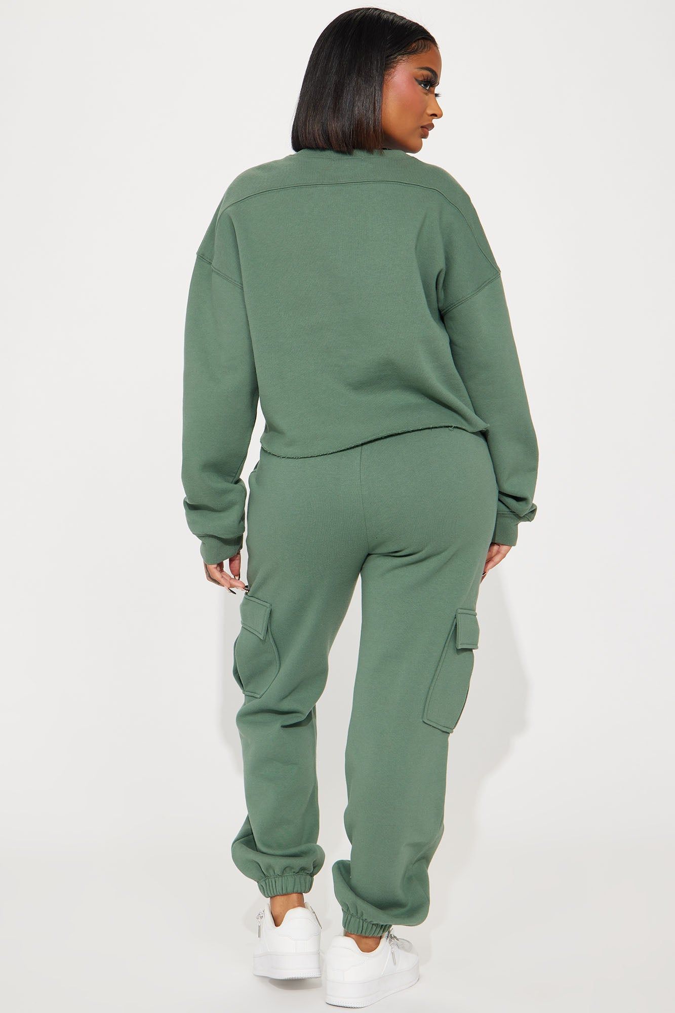 Living Life Fleece Jogger Set - Sage sold by Fashion Nova product image thumbnail 3