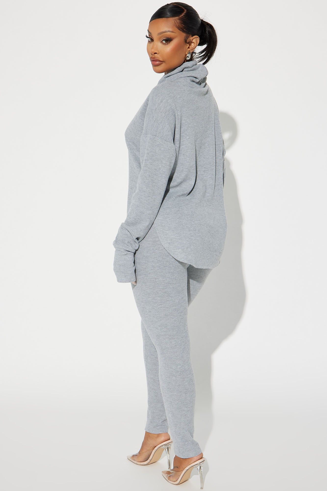 Raegan Legging Set - Heather Grey sold by Fashion Nova product image thumbnail 3