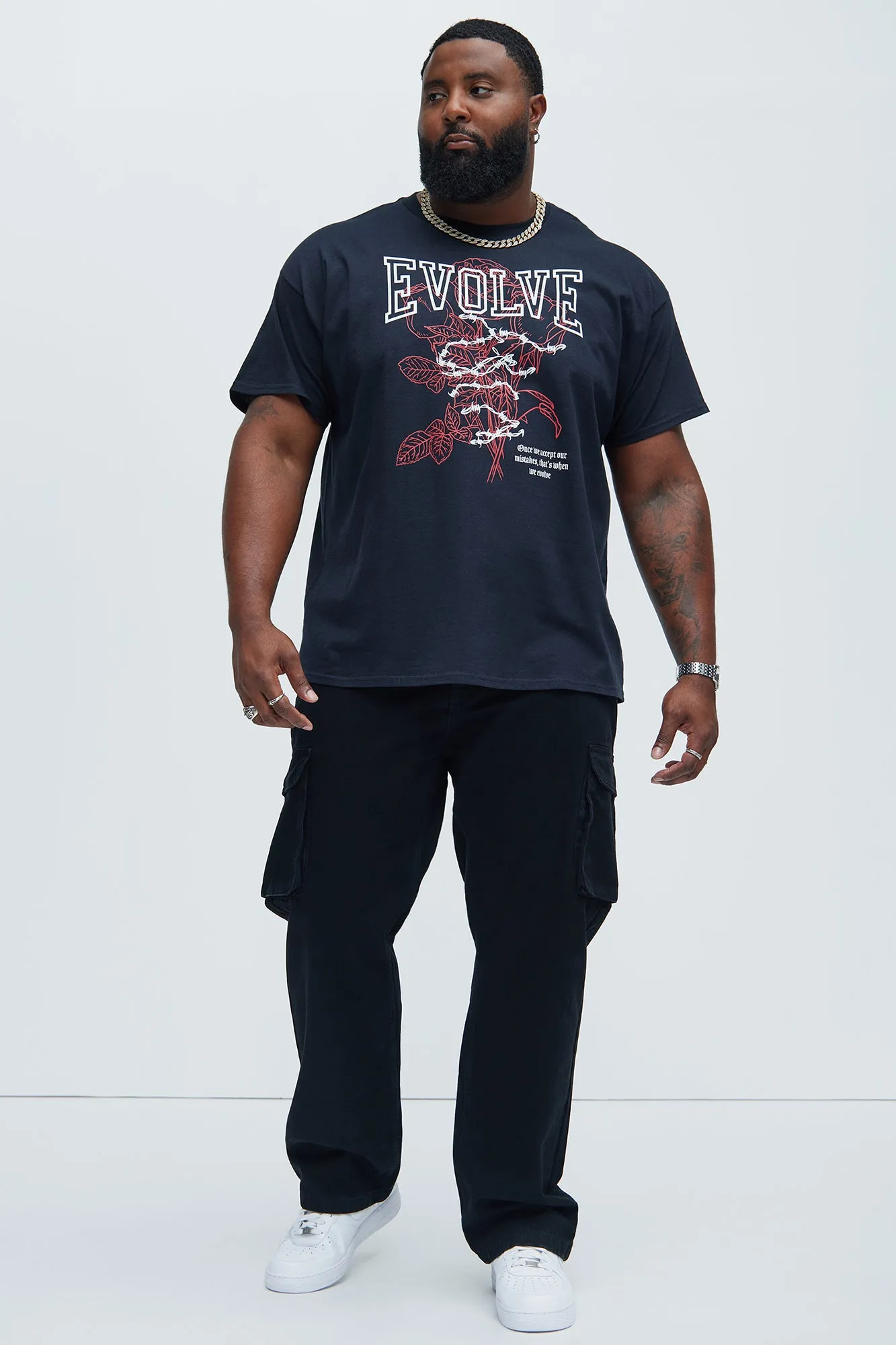 Evolve And Grow Short Sleeve Tee - Black sold by Fashion Nova product image thumbnail 5