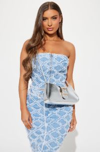 Miss Fancy Girl Handbag - Silver sold by Fashion Nova