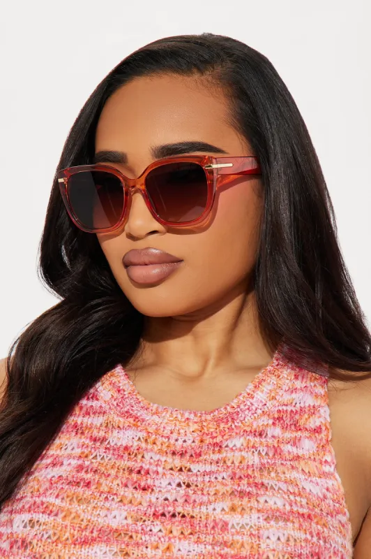 Don't Want To Socialize Sunglasses - Brown/combo sold by Fashion Nova
