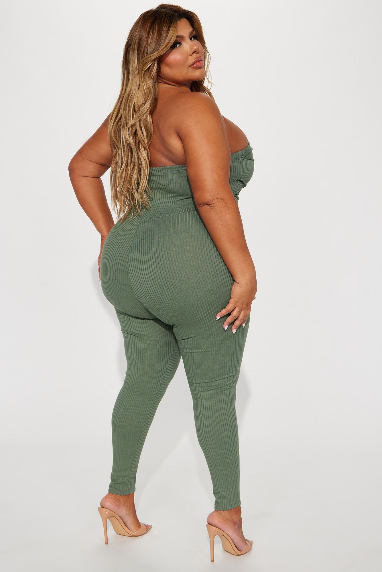 Joleney Ribbed Jumpsuit - Olive sold by Fashion Nova product image thumbnail 6
